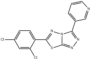 6-(2,4-dichlorophenyl)-3-(3-pyridinyl)[1,2,4]triazolo[3,4-b][1,3,4]thiadiazole Structure