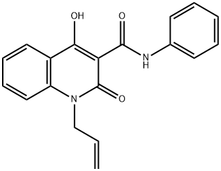 1-allyl-4-hydroxy-2-oxo-N-phenyl-1,2-dihydro-3-quinolinecarboxamide Struktur