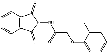 N-(1,3-dioxo-1,3-dihydro-2H-isoindol-2-yl)-2-(2-methylphenoxy)acetamide Struktur