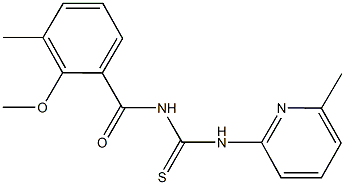 N-(2-methoxy-3-methylbenzoyl)-N'-(6-methyl-2-pyridinyl)thiourea|