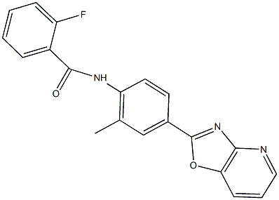 2-fluoro-N-(2-methyl-4-[1,3]oxazolo[4,5-b]pyridin-2-ylphenyl)benzamide|