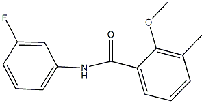 N-(3-fluorophenyl)-2-methoxy-3-methylbenzamide Structure