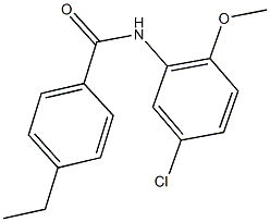 N-(5-chloro-2-methoxyphenyl)-4-ethylbenzamide 结构式