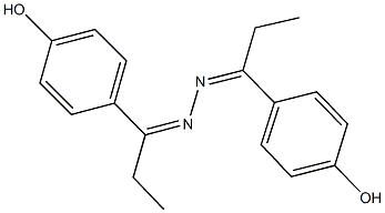 1-(4-hydroxyphenyl)-1-propanone [1-(4-hydroxyphenyl)propylidene]hydrazone 结构式