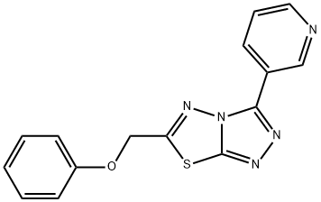 phenyl [3-(3-pyridinyl)[1,2,4]triazolo[3,4-b][1,3,4]thiadiazol-6-yl]methyl ether,842962-48-5,结构式