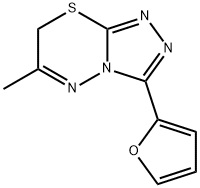 3-(2-furyl)-6-methyl-7H-[1,2,4]triazolo[3,4-b][1,3,4]thiadiazine Structure