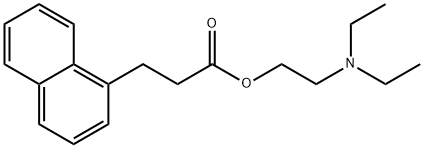 2-(diethylamino)ethyl 3-(1-naphthyl)propanoate Structure