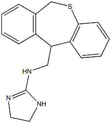 N-(6,11-dihydrodibenzo[b,e]thiepin-11-ylmethyl)-N-(4,5-dihydro-1H-imidazol-2-yl)amine Structure