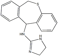 N-(6,11-dihydrodibenzo[b,e]thiepin-11-yl)-N-(4,5-dihydro-1H-imidazol-2-yl)amine Struktur