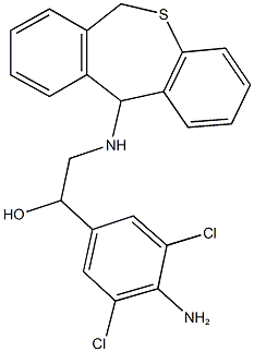 1-(4-amino-3,5-dichlorophenyl)-2-(6,11-dihydrodibenzo[b,e]thiepin-11-ylamino)ethanol Structure