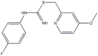 (4-methoxy-2-pyridinyl)methyl N-(4-fluorophenyl)imidothiocarbamate Structure