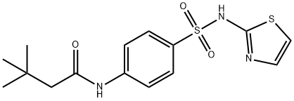 3,3-dimethyl-N-{4-[(1,3-thiazol-2-ylamino)sulfonyl]phenyl}butanamide Structure