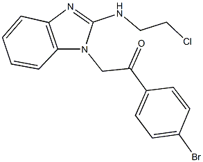 845288-28-0 1-(4-bromophenyl)-2-{2-[(2-chloroethyl)amino]-1H-benzimidazol-1-yl}ethanone