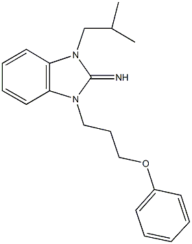 1-isobutyl-3-(3-phenoxypropyl)-1,3-dihydro-2H-benzimidazol-2-imine|