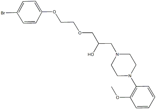 1-[2-(4-bromophenoxy)ethoxy]-3-[4-(2-methoxyphenyl)-1-piperazinyl]-2-propanol Structure