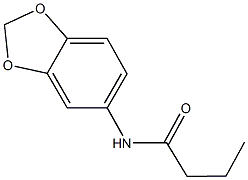 N-(1,3-benzodioxol-5-yl)butanamide 结构式