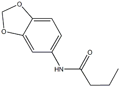 N-(1,3-benzodioxol-5-yl)butanamide 化学構造式