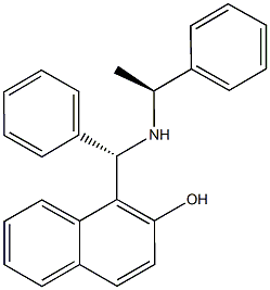 1-[α-(1-フェニルエチルアミノ)ベンジル]-2-ナフトール 化学構造式