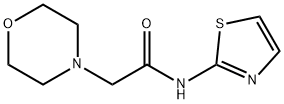 2-(4-morpholinyl)-N-(1,3-thiazol-2-yl)acetamide 结构式