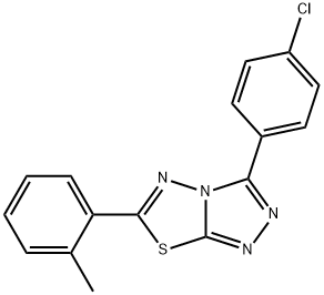 846584-99-4 3-(4-chlorophenyl)-6-(2-methylphenyl)[1,2,4]triazolo[3,4-b][1,3,4]thiadiazole