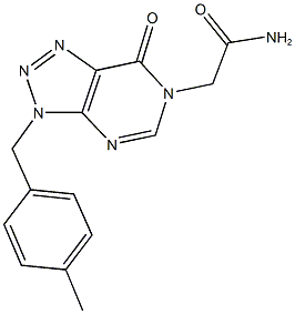2-[3-(4-methylbenzyl)-7-oxo-3,7-dihydro-6H-[1,2,3]triazolo[4,5-d]pyrimidin-6-yl]acetamide 化学構造式