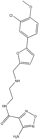 4-amino-N-[2-({[5-(3-chloro-4-methoxyphenyl)-2-furyl]methyl}amino)ethyl]-1,2,5-oxadiazole-3-carboxamide|
