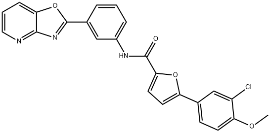 847478-51-7 5-(3-chloro-4-methoxyphenyl)-N-(3-[1,3]oxazolo[4,5-b]pyridin-2-ylphenyl)-2-furamide