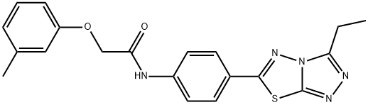 847502-08-3 N-[4-(3-ethyl[1,2,4]triazolo[3,4-b][1,3,4]thiadiazol-6-yl)phenyl]-2-(3-methylphenoxy)acetamide