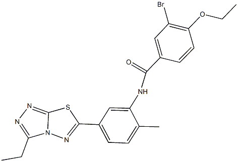 847502-09-4 3-bromo-4-ethoxy-N-[5-(3-ethyl[1,2,4]triazolo[3,4-b][1,3,4]thiadiazol-6-yl)-2-methylphenyl]benzamide