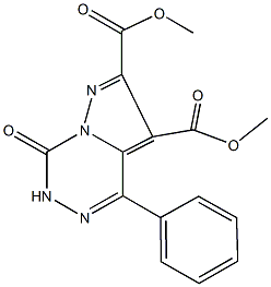 dimethyl 7-oxo-4-phenyl-6,7-dihydropyrazolo[1,5-d][1,2,4]triazine-2,3-dicarboxylate,84752-11-4,结构式