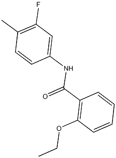 2-ethoxy-N-(3-fluoro-4-methylphenyl)benzamide 化学構造式