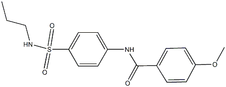 4-methoxy-N-{4-[(propylamino)sulfonyl]phenyl}benzamide Structure