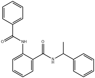 2-(benzoylamino)-N-(1-phenylethyl)benzamide Struktur