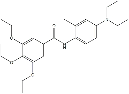 N-[4-(diethylamino)-2-methylphenyl]-3,4,5-triethoxybenzamide Struktur