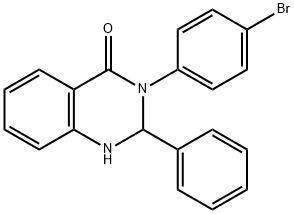 3-(4-bromophenyl)-2-phenyl-2,3-dihydro-4(1H)-quinazolinone 化学構造式