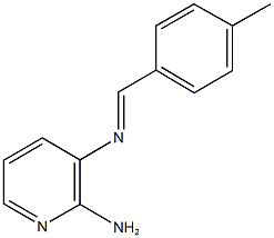 N-(2-amino-3-pyridinyl)-N-(4-methylbenzylidene)amine Struktur