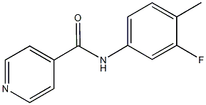 N-(3-fluoro-4-methylphenyl)isonicotinamide Structure