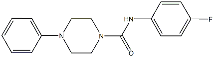 N-(4-fluorophenyl)-4-phenyl-1-piperazinecarboxamide Structure