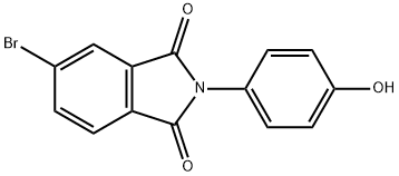 5-bromo-2-(4-hydroxyphenyl)-1H-isoindole-1,3(2H)-dione Structure