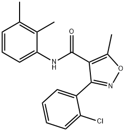 3-(2-chlorophenyl)-N-(2,3-dimethylphenyl)-5-methyl-4-isoxazolecarboxamide|