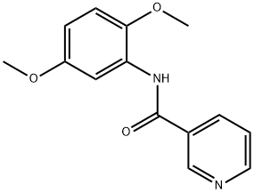 N-(2,5-dimethoxyphenyl)nicotinamide 化学構造式