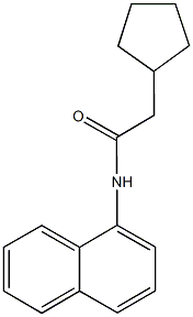 2-cyclopentyl-N-(1-naphthyl)acetamide 化学構造式