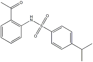 N-(2-acetylphenyl)-4-isopropylbenzenesulfonamide,849686-57-3,结构式