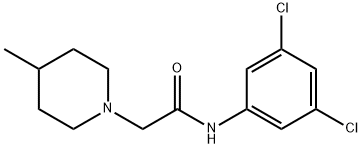 N-(3,5-dichlorophenyl)-2-(4-methyl-1-piperidinyl)acetamide Structure