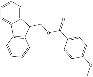 9H-fluoren-9-ylmethyl 4-methoxybenzoate Structure