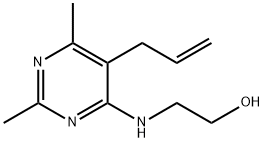 2-[(5-allyl-2,6-dimethyl-4-pyrimidinyl)amino]ethanol Struktur