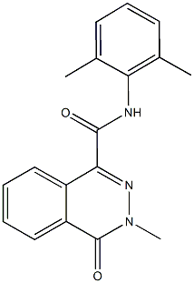 N-(2,6-dimethylphenyl)-3-methyl-4-oxo-3,4-dihydro-1-phthalazinecarboxamide Structure