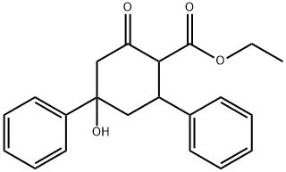 ethyl 4-hydroxy-2-oxo-4,6-diphenylcyclohexanecarboxylate Structure