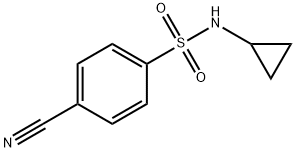 4-cyano-N-cyclopropylbenzenesulfonamide Struktur