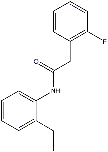 N-(2-ethylphenyl)-2-(2-fluorophenyl)acetamide Structure